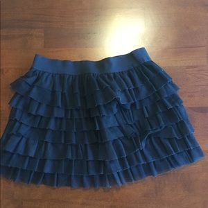 Circo black ruffle skirt